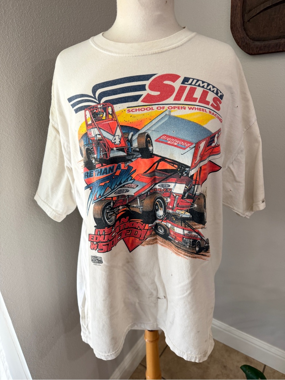 Jimmy Sills School of Open Wheel Racing Sprint Car Shirt Men’s XL